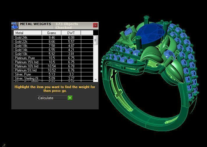 ruby daimond ring 3D print model_16