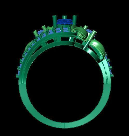 ruby daimond ring 3D print model_11