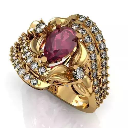 ruby daimond ring