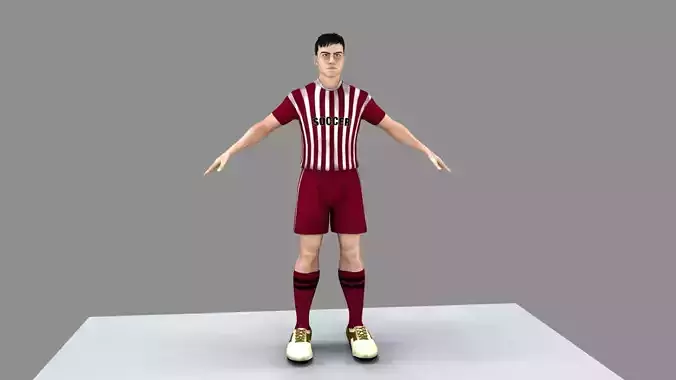 Soccer Player 3D model
