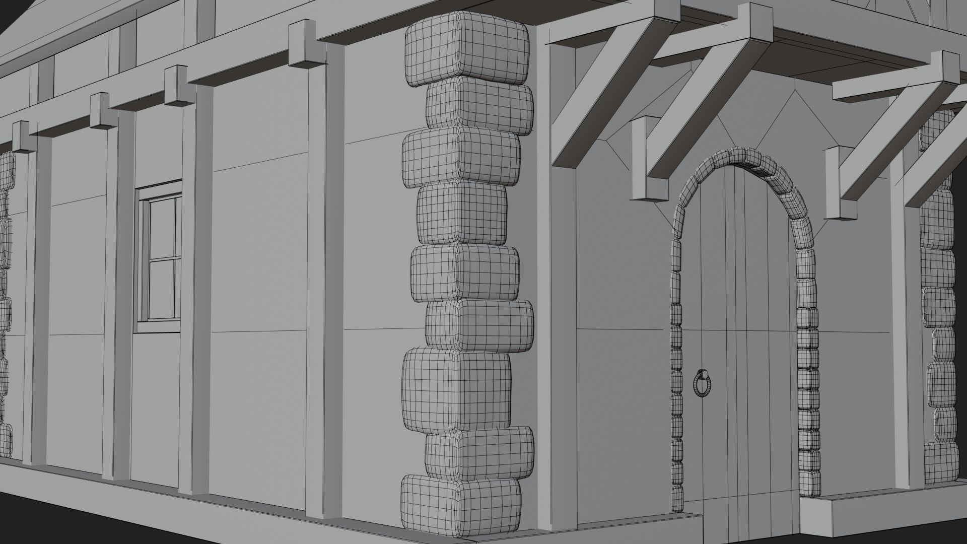 Medieval House By Nikdox Low-poly 3D model_23