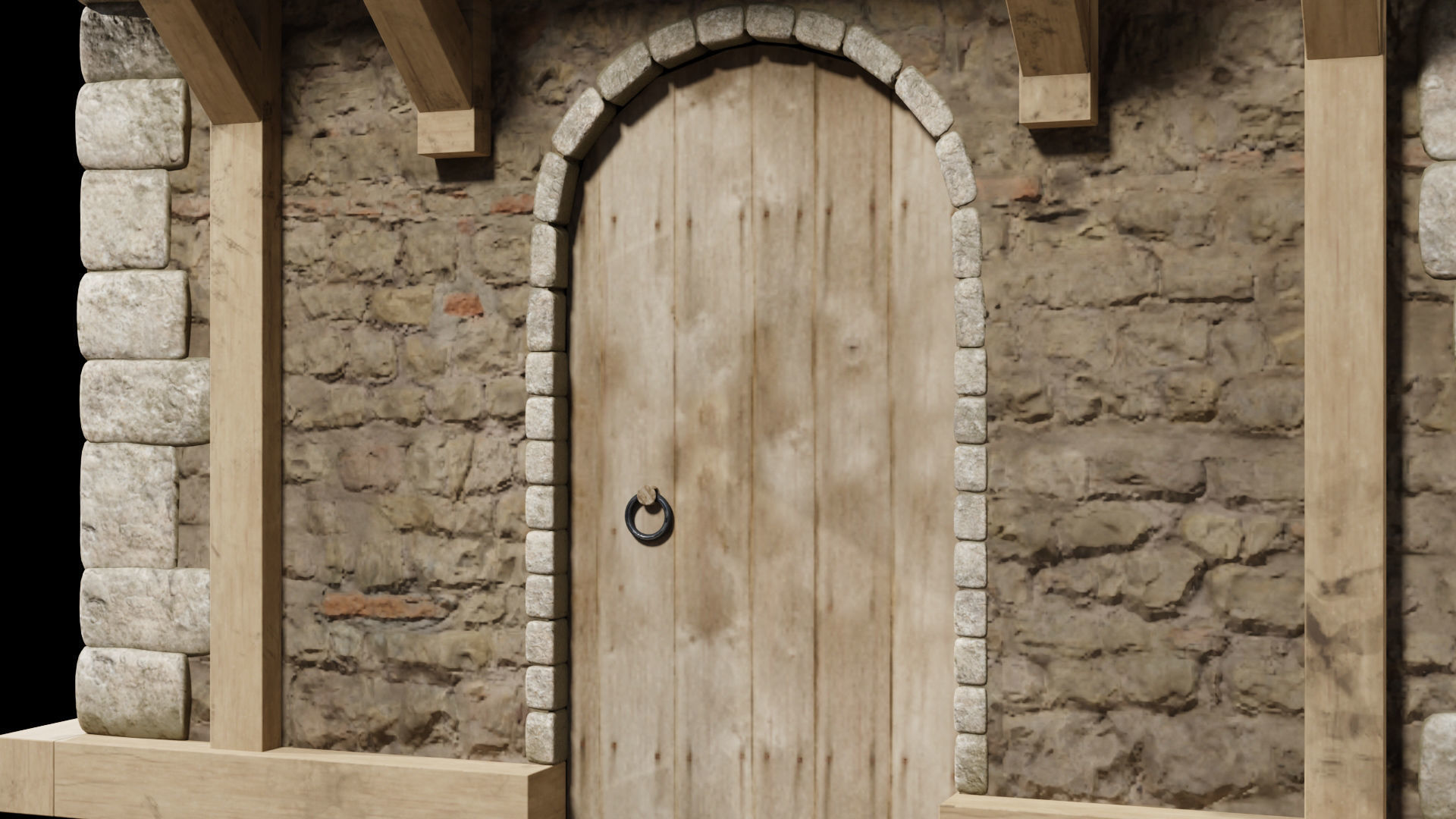 Medieval House By Nikdox Low-poly 3D model_9