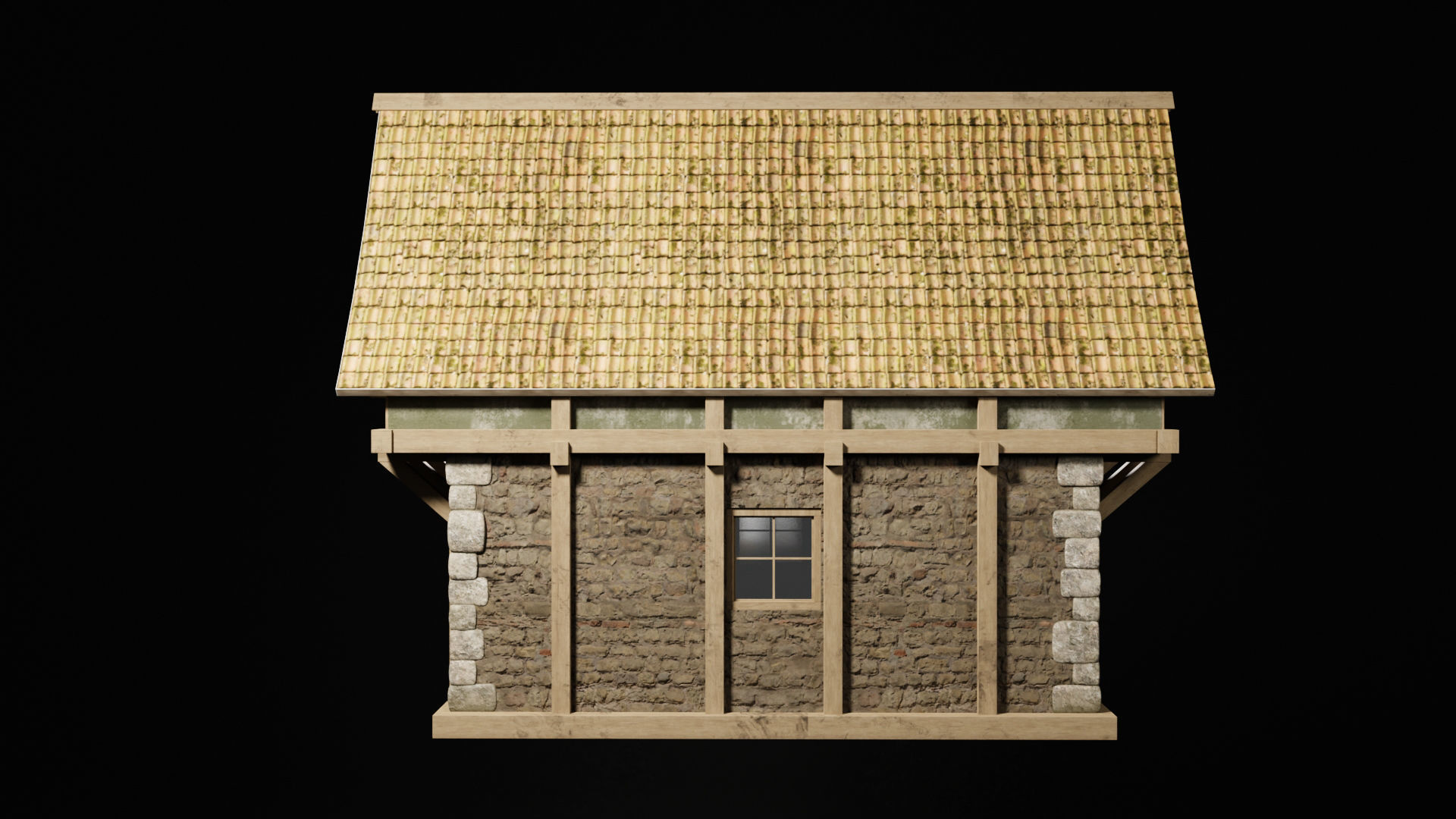 Medieval House By Nikdox Low-poly 3D model_7