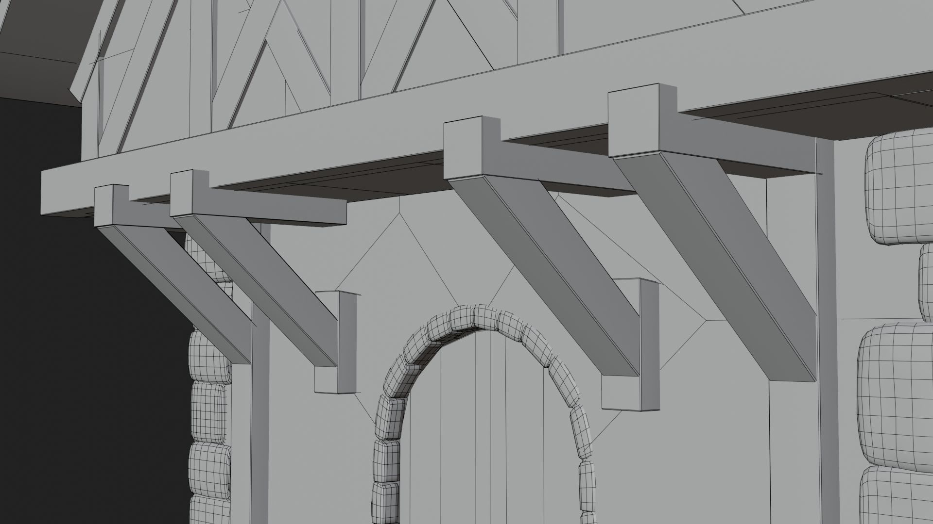 Medieval House By Nikdox Low-poly 3D model_25