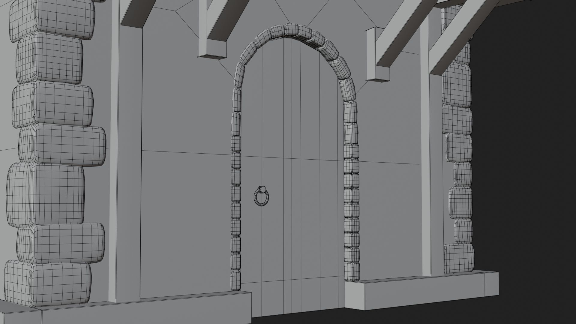 Medieval House By Nikdox Low-poly 3D model_24