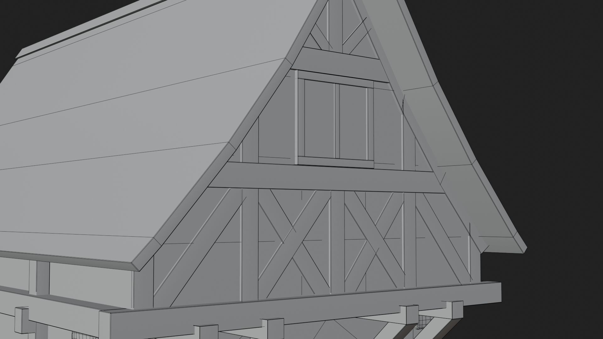 Medieval House By Nikdox Low-poly 3D model_22