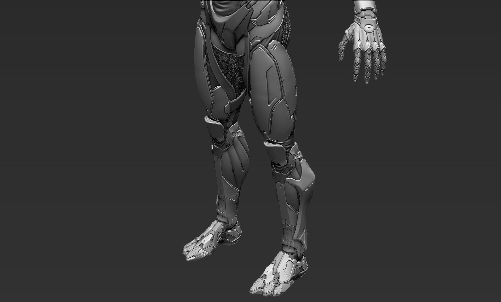 Cyber Ninja Zbrush 3D model_33