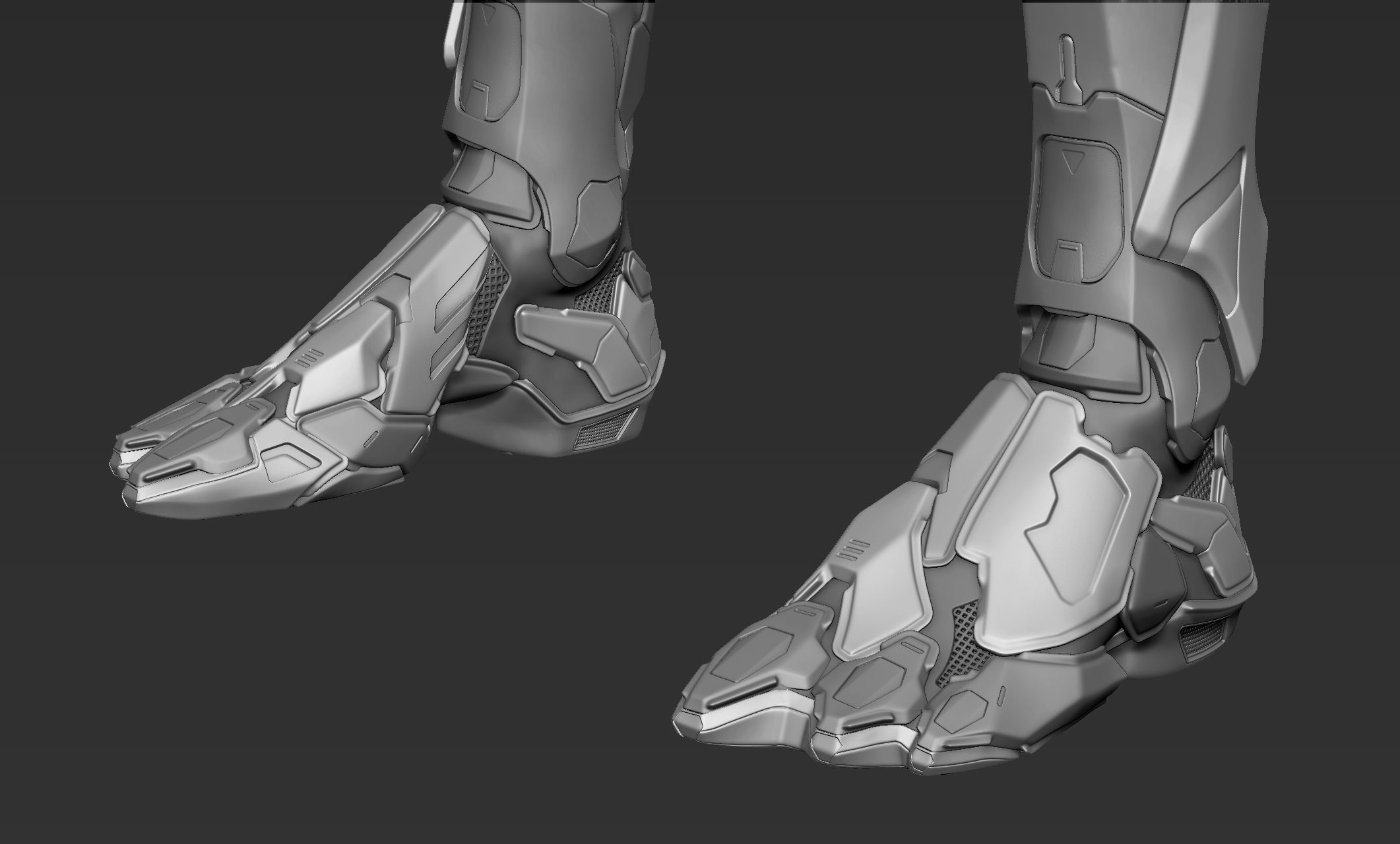 Cyber Ninja Zbrush 3D model_14