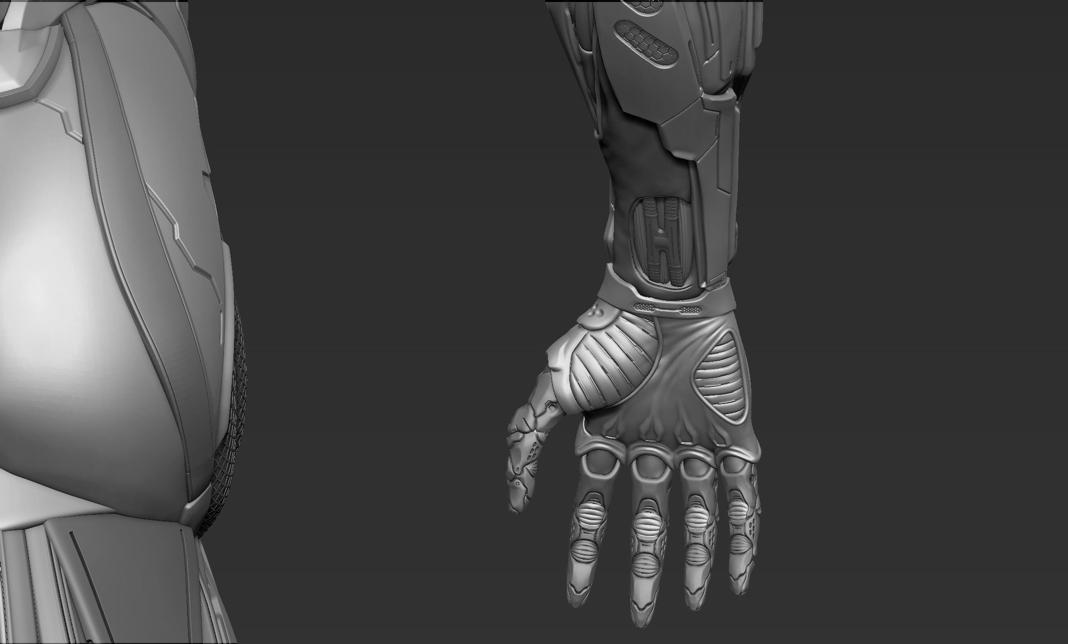 Cyber Ninja Zbrush 3D model_16