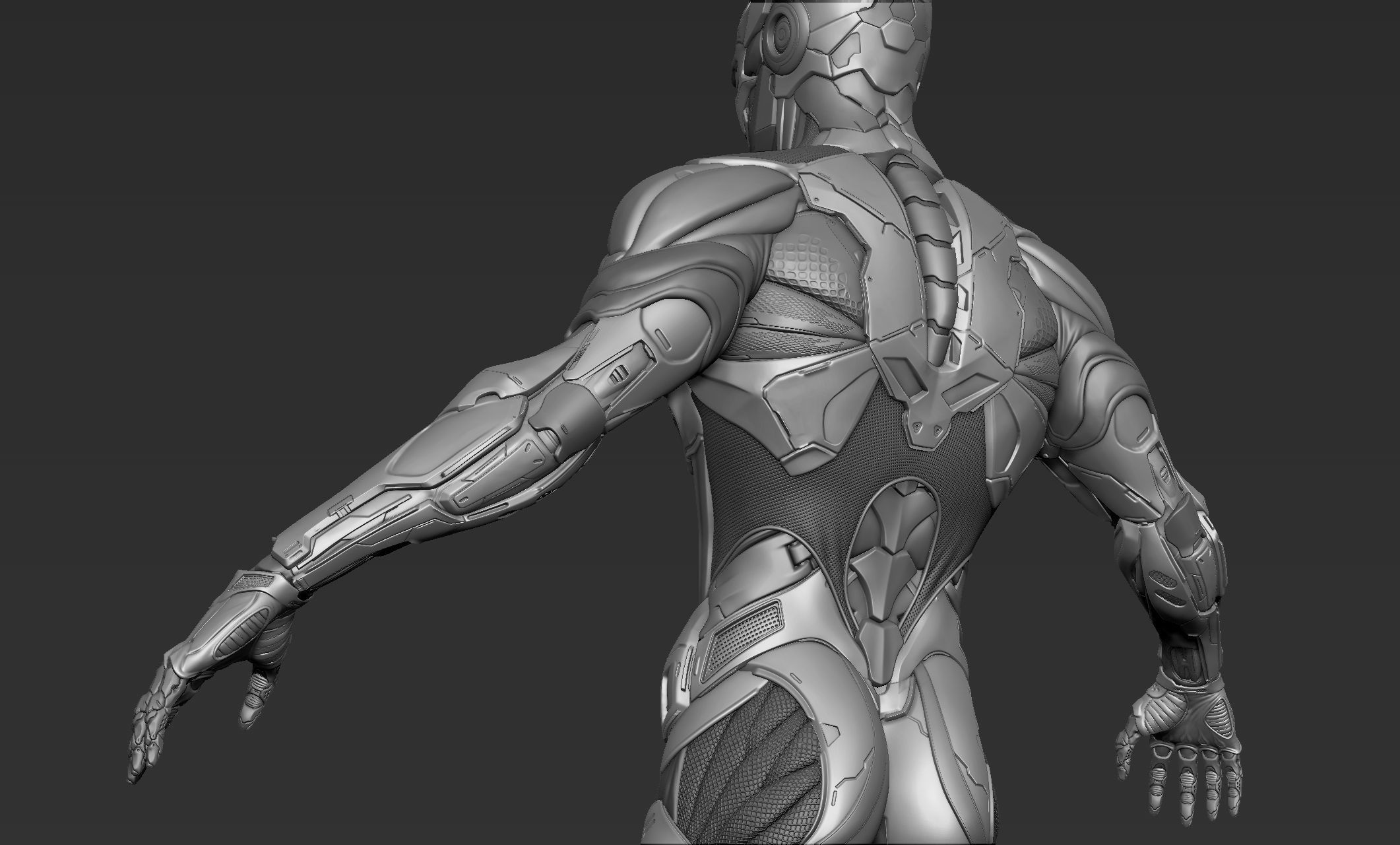 Cyber Ninja Zbrush 3D model_8