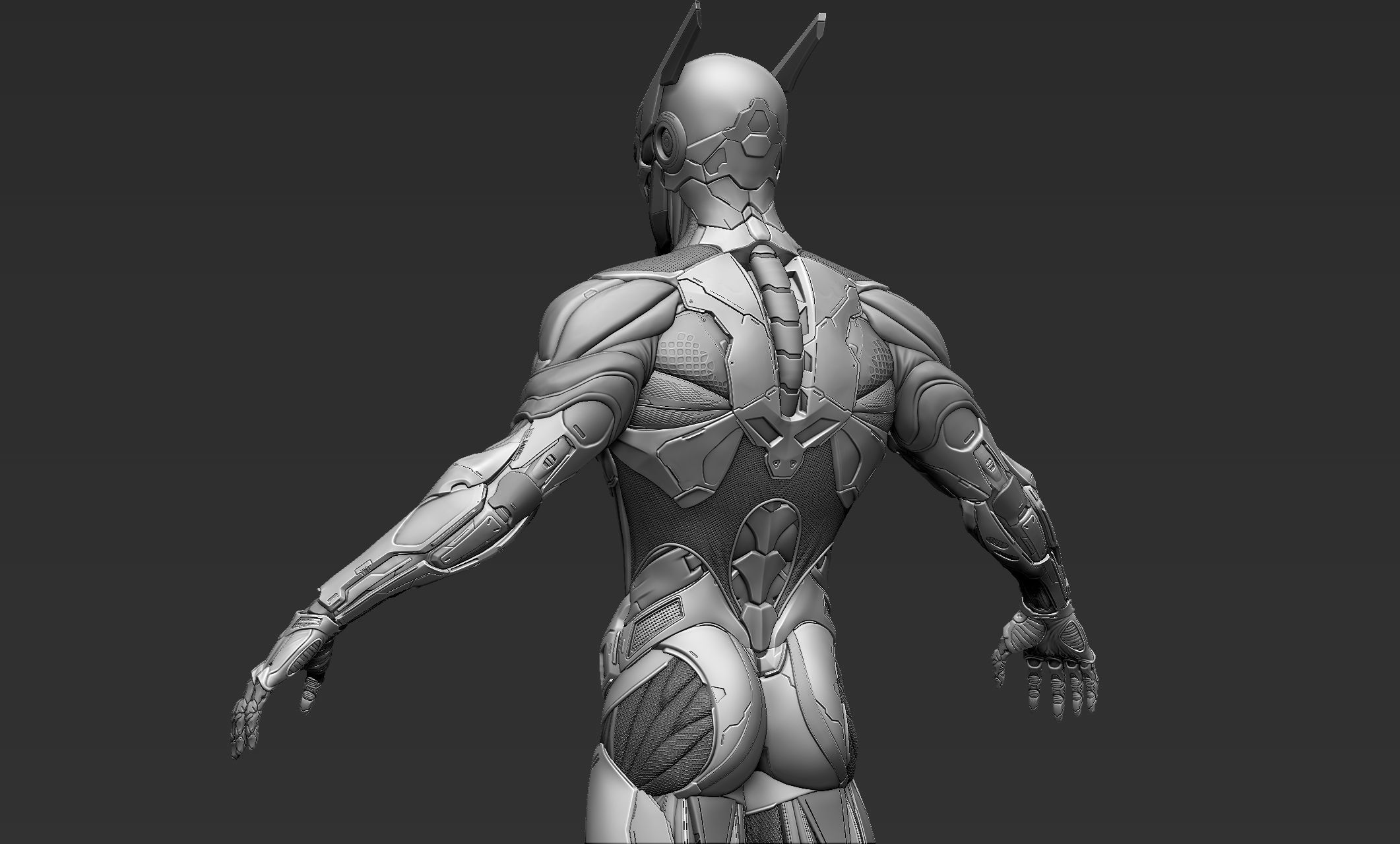 Cyber Ninja Zbrush 3D model_26