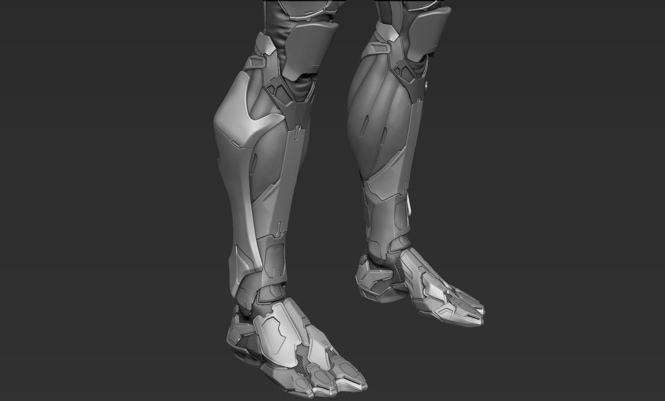 Cyber Ninja Zbrush 3D model_13