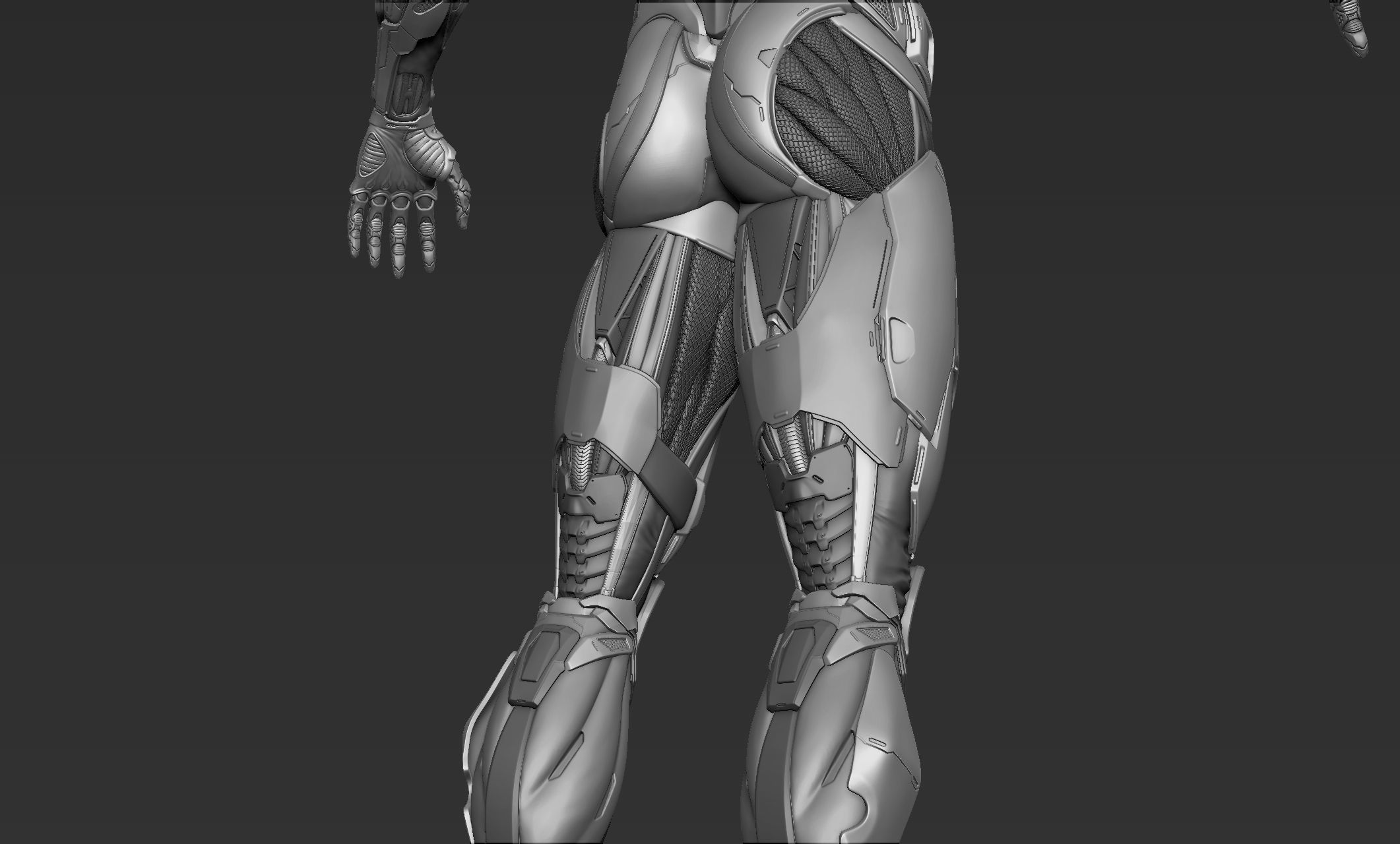 Cyber Ninja Zbrush 3D model_10