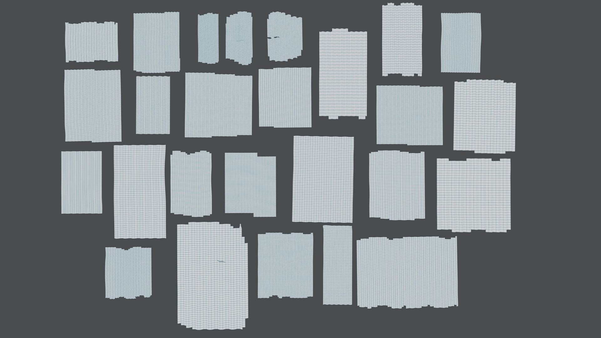 Damaged Corrugated Sheets Pack Free 3D model_6