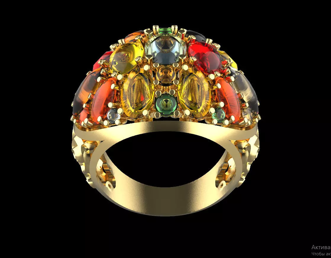 ring gold 3D print model
