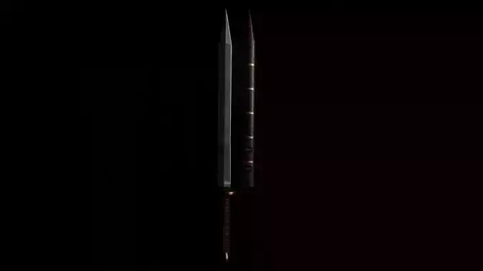 Antique Byzantine Sword  Low-poly 3D model