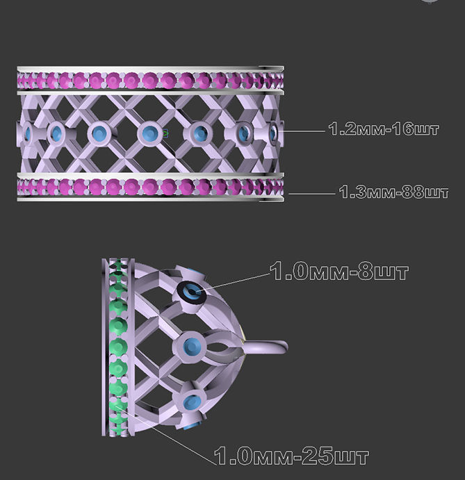 ring  gold  3D print model_4