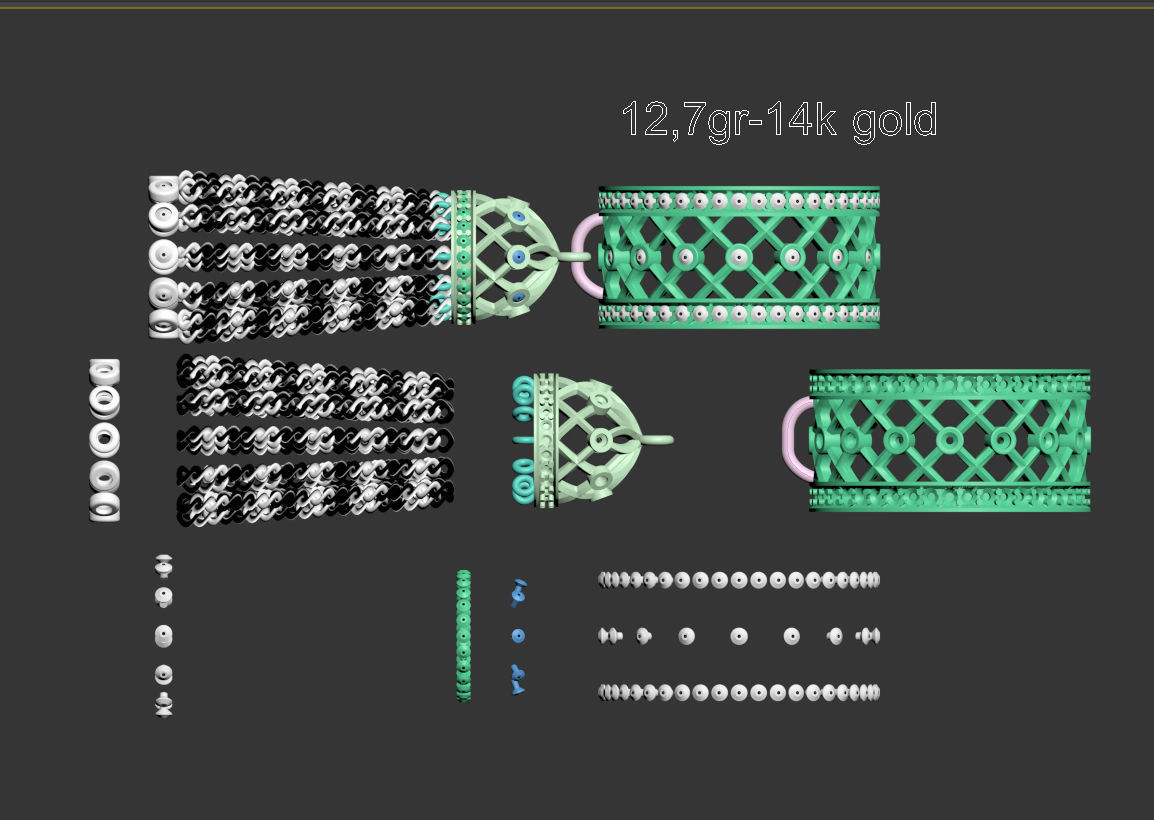 ring  gold  3D print model_5