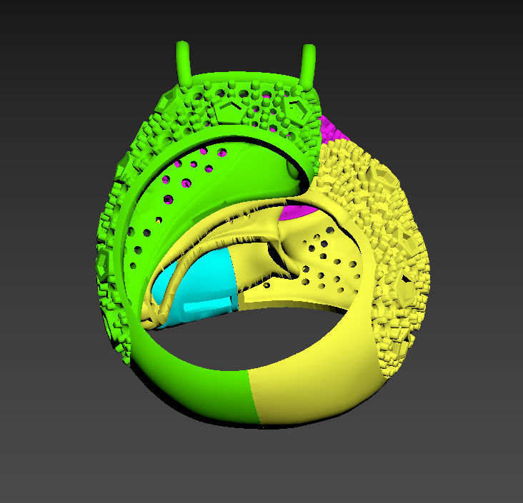 panther ring 3D print model_14