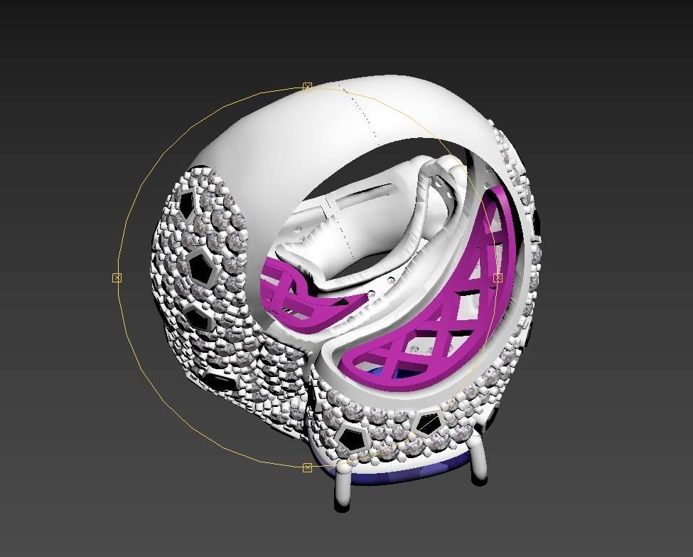 panther ring 3D print model_25