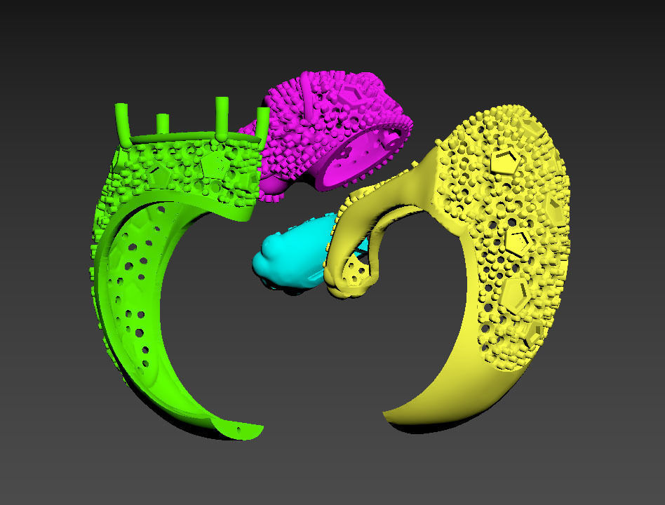 panther ring 3D print model_21