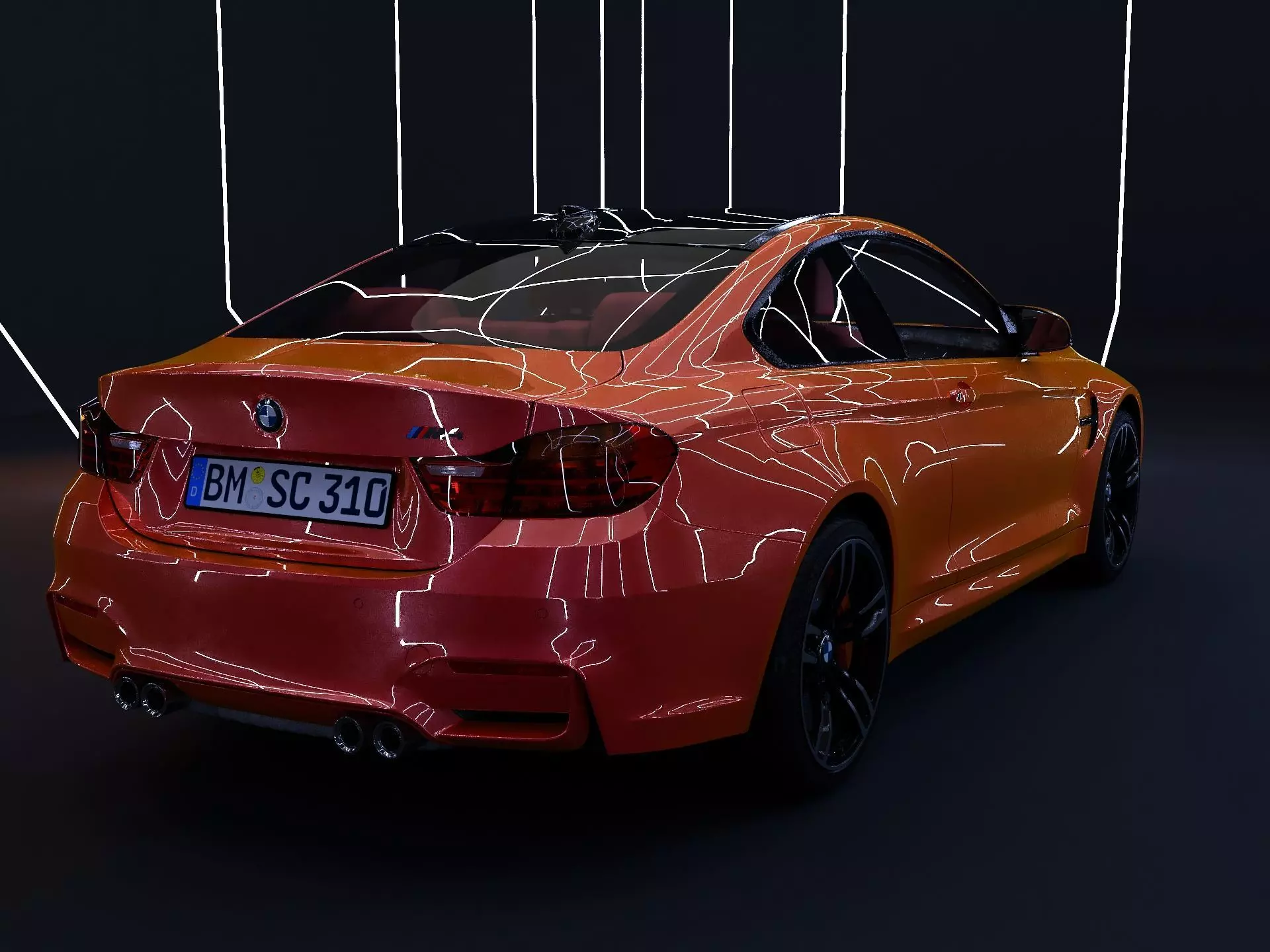 CAR Model M4 2014 3D model