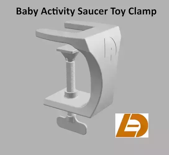 Baby Activity Saucer Toy Clamp 3D print model