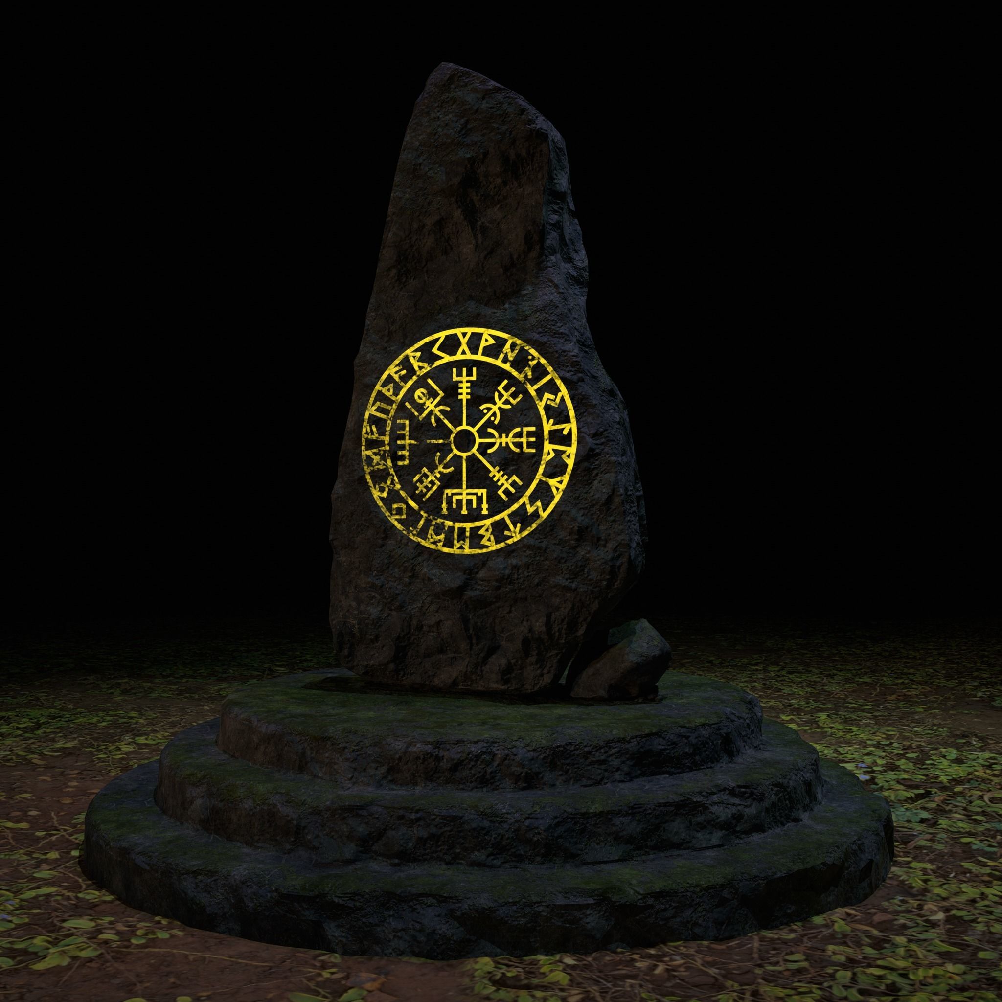 3D model Game-Ready Viking Runestone VR / AR / low-poly | CGTrader
