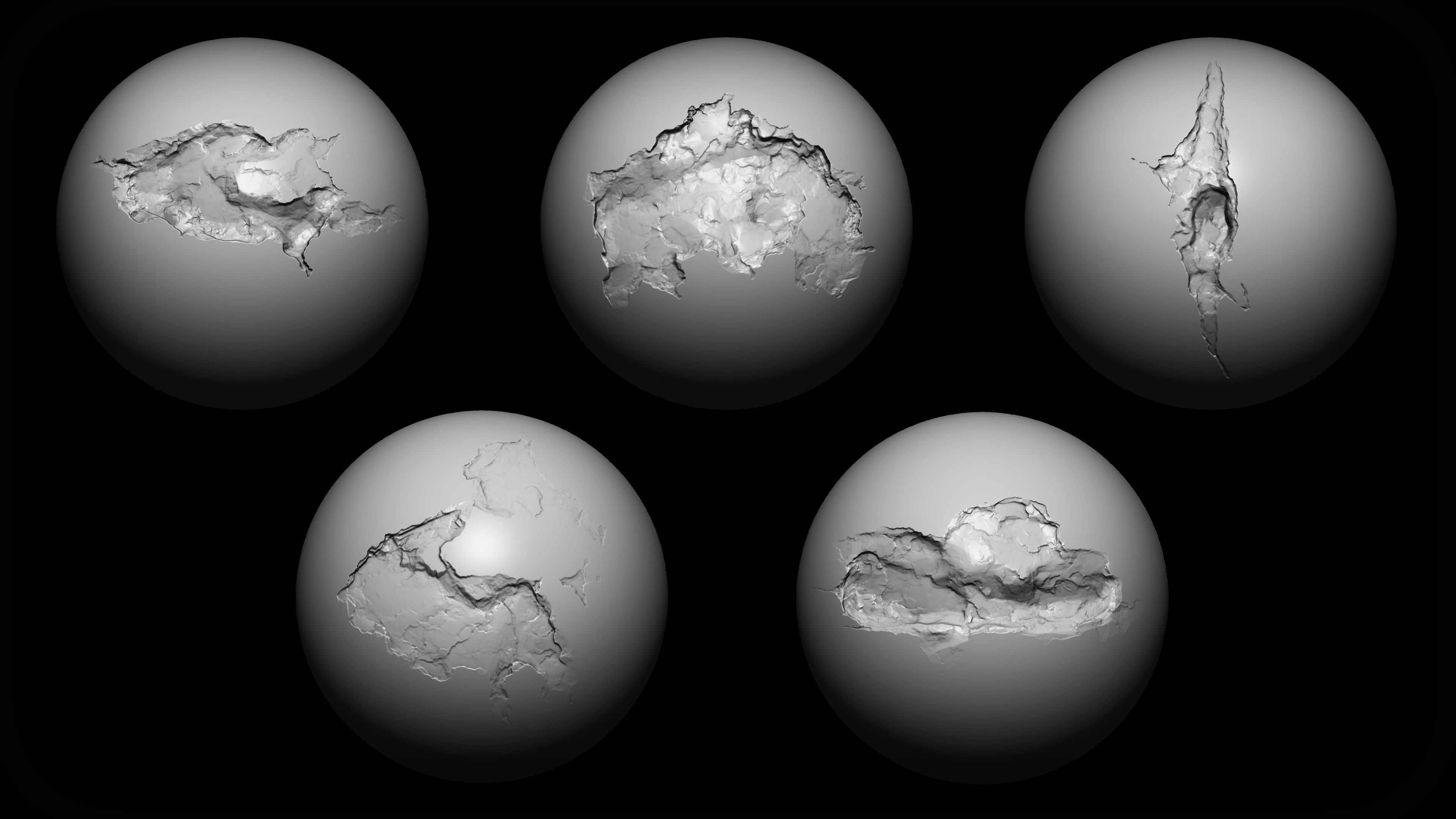 20 Concrete Cracks and Damages Brush Alphas Texture_1