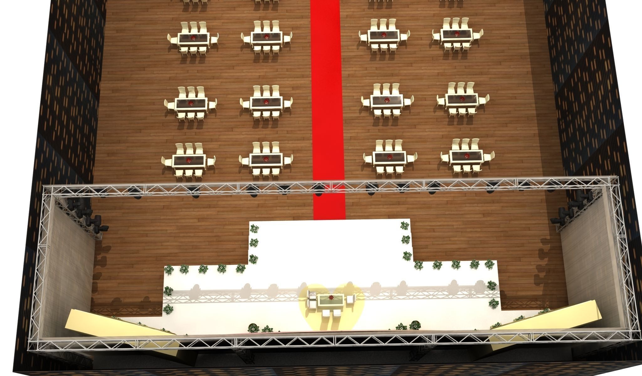 Wedding Party Stage 011 3D model_6