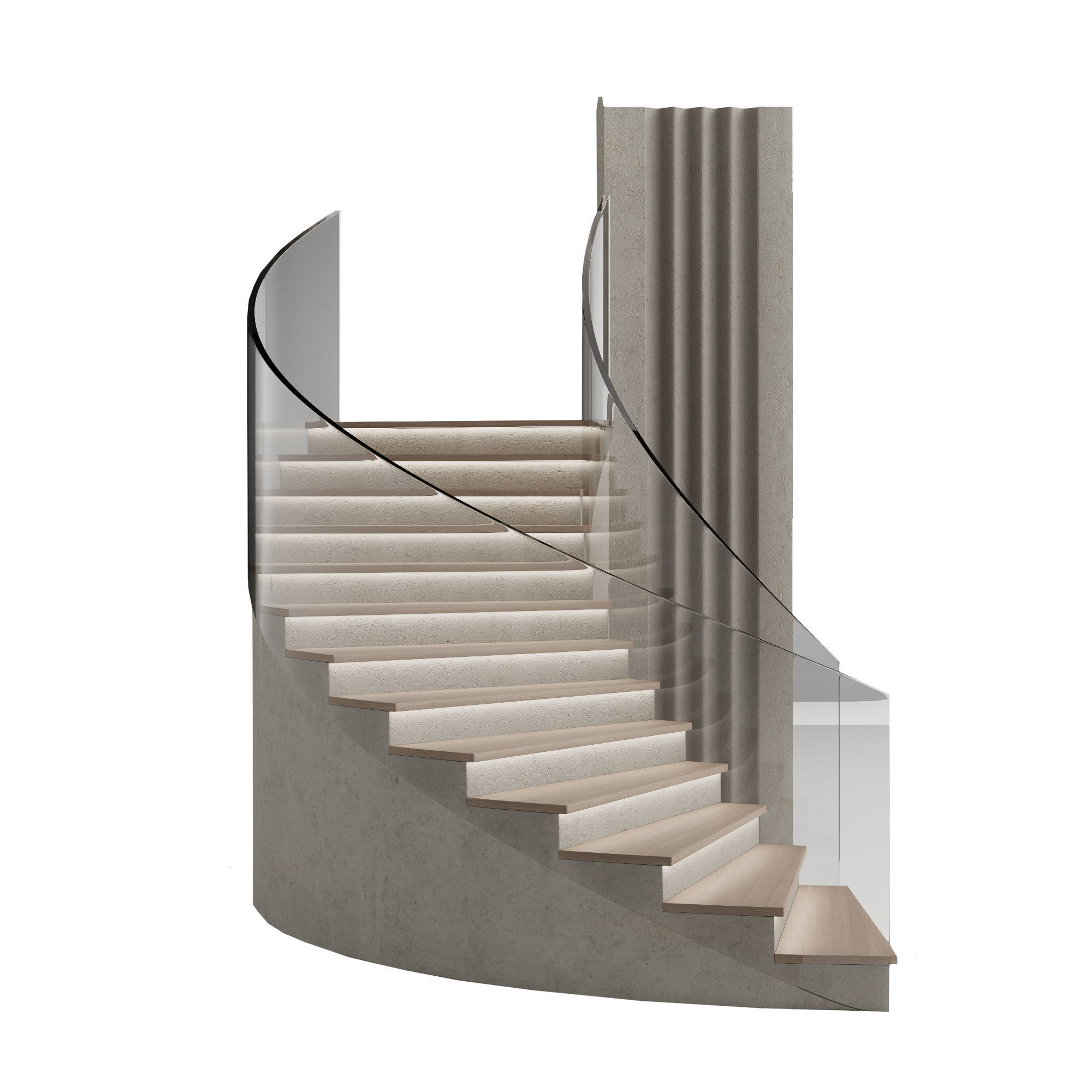 Staircase 3D model_2