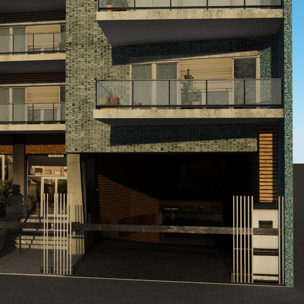 Building Collection 49-52 Low-poly 3D model_22