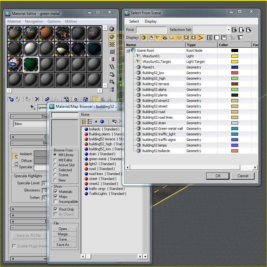Building Collection 49-52 Low-poly 3D model_57