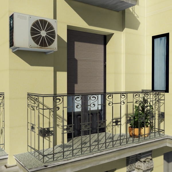 Building Collection 49-52 Low-poly 3D model_37