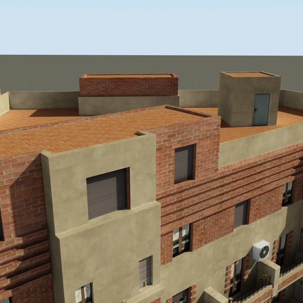 Building Collection 49-52 Low-poly 3D model_56