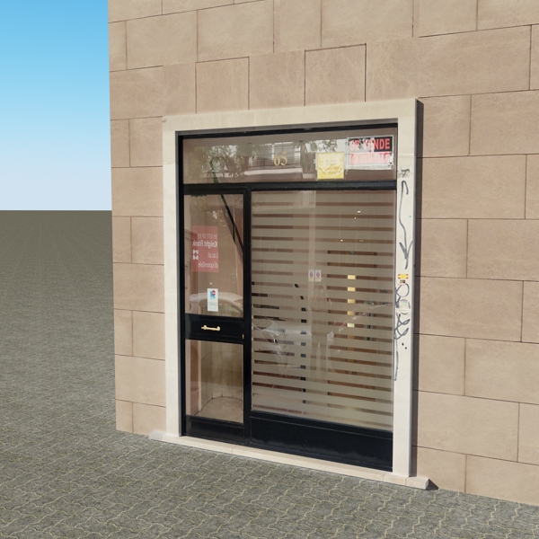 Building Collection 49-52 Low-poly 3D model_12