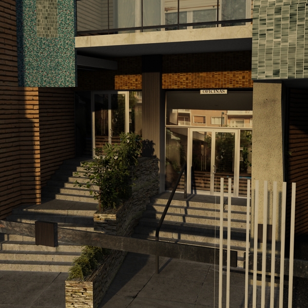 Building Collection 49-52 Low-poly 3D model_23