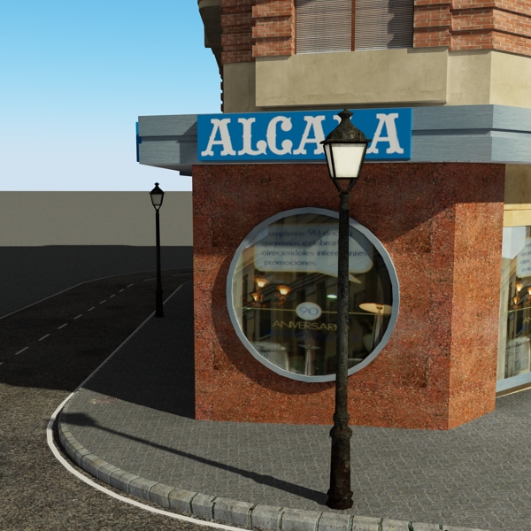 Building Collection 49-52 Low-poly 3D model_52