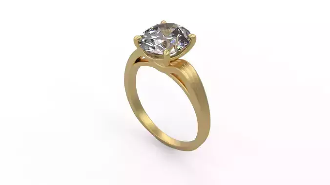 Woman Solitaire Ring 853