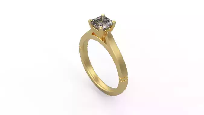 Woman Solitaire Ring 855