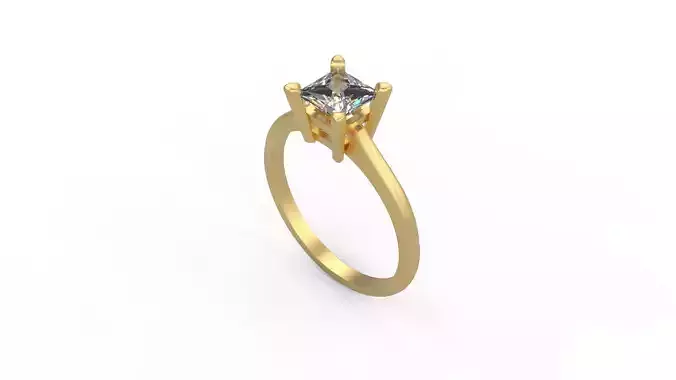Woman Solitaire Ring 822