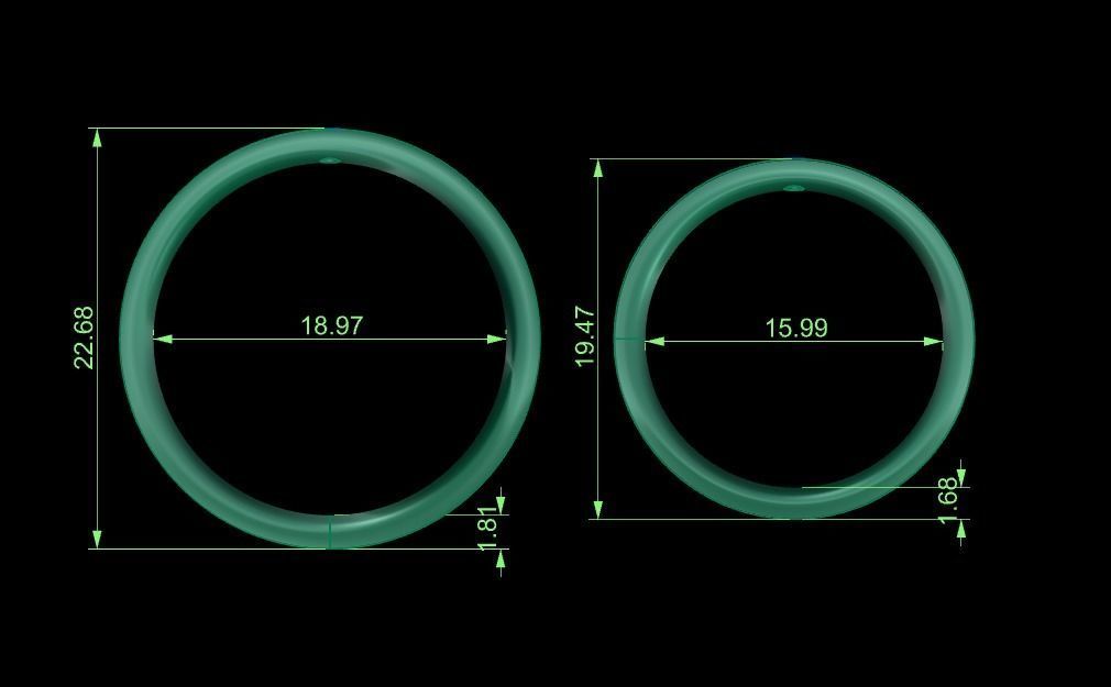 Woman Solitaire Ring 824 3D print model_7
