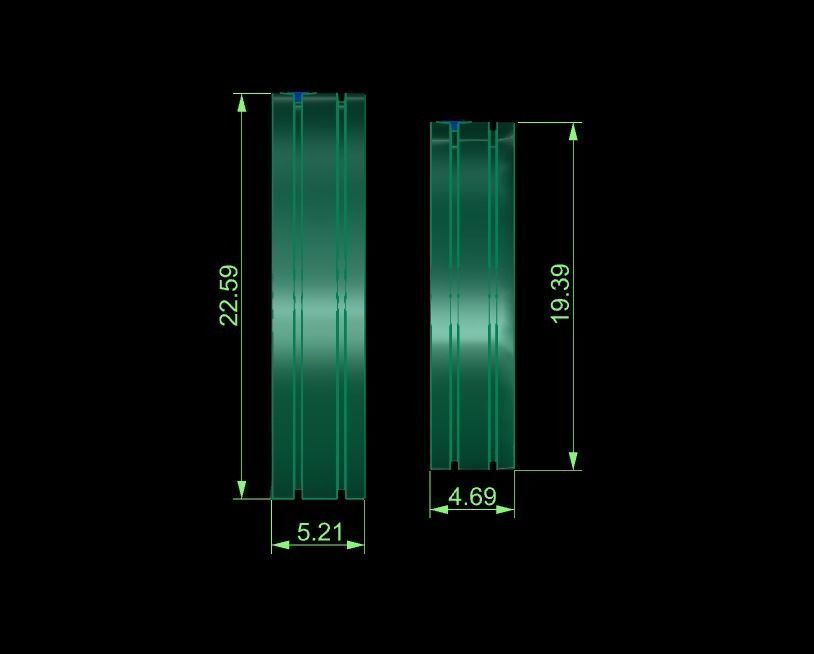 Woman Solitaire Ring 824 3D print model_9