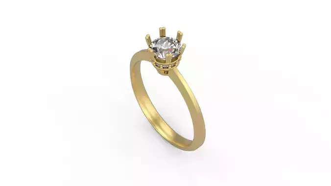 Woman Solitaire Ring 831