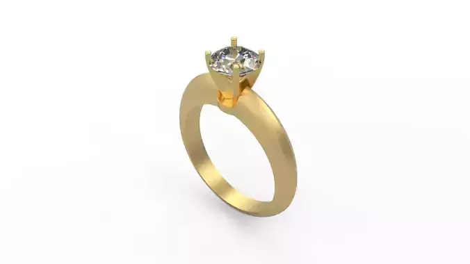 Woman Solitaire Ring 777