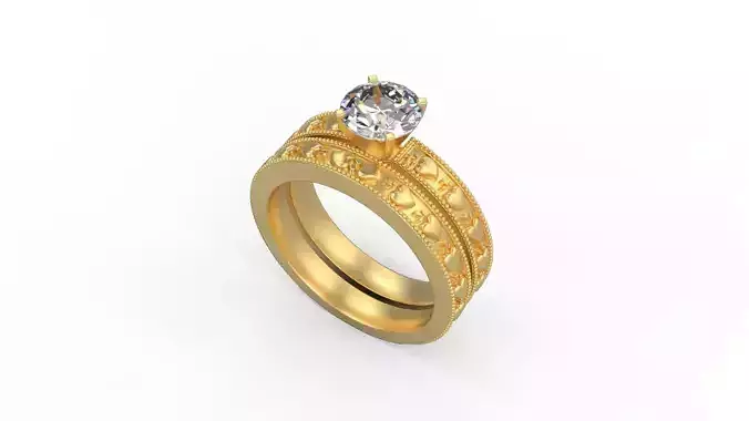 Woman Solitaire Ring 781