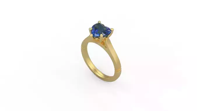 Woman Solitaire Ring 788