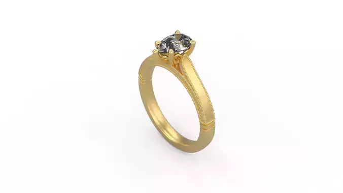 Woman Solitaire Ring 791