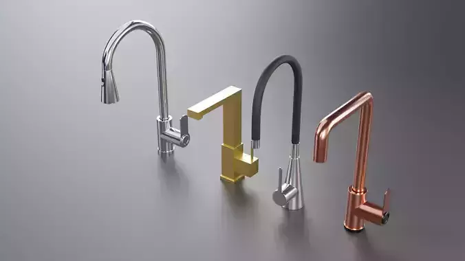 Faucet Collection 3D model