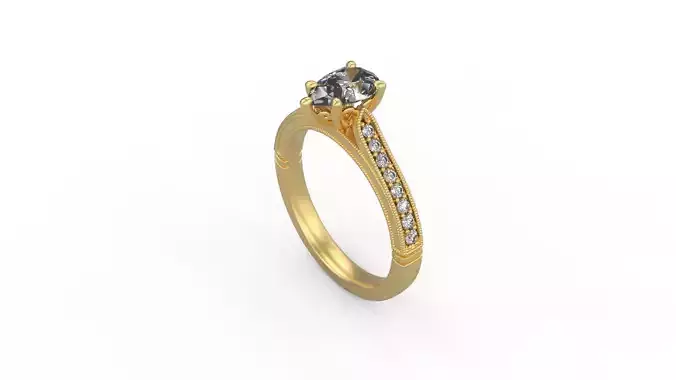 Woman Solitaire Ring 827
